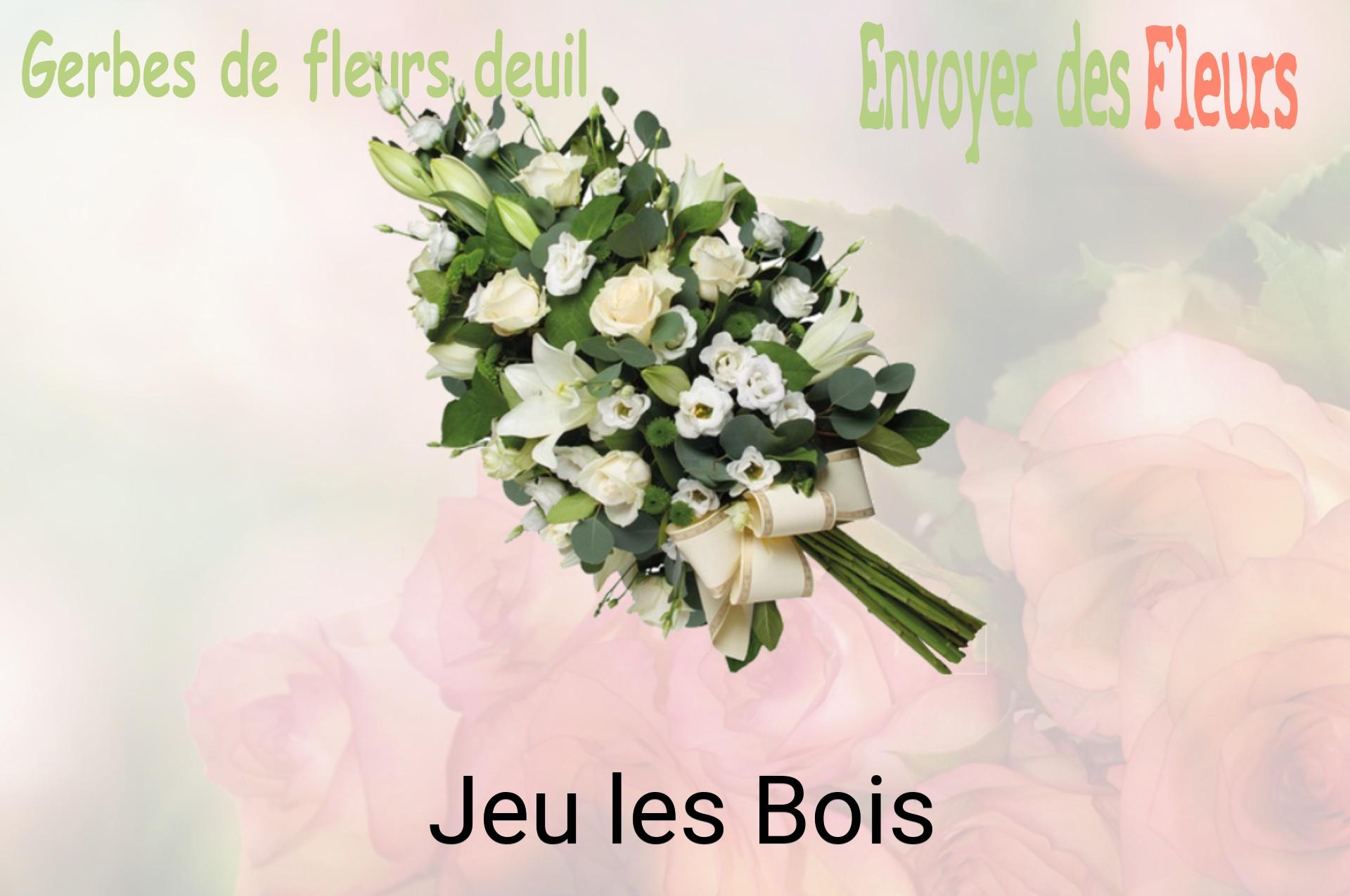 Gerbe de fleurs de deuil livrée à Jeu-les-Bois